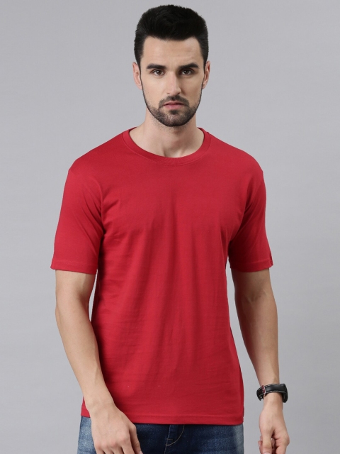 

macmerise Men Red & aubergine T-shirt