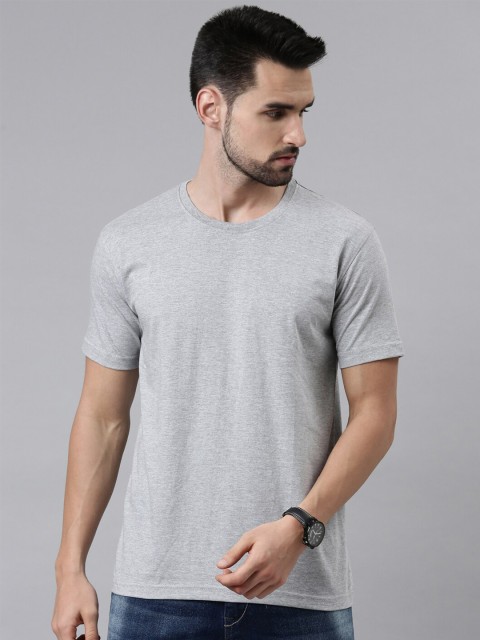 

macmerise Men Grey Raw Edge T-shirt