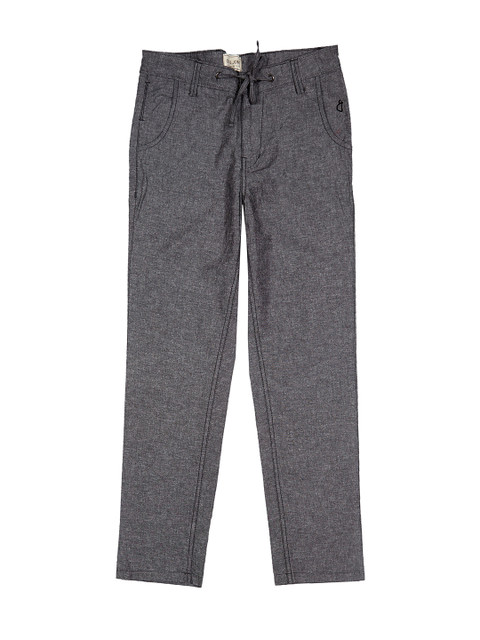 

Gini and Jony Boys Grey Regular Fit Solid Regular Trousers