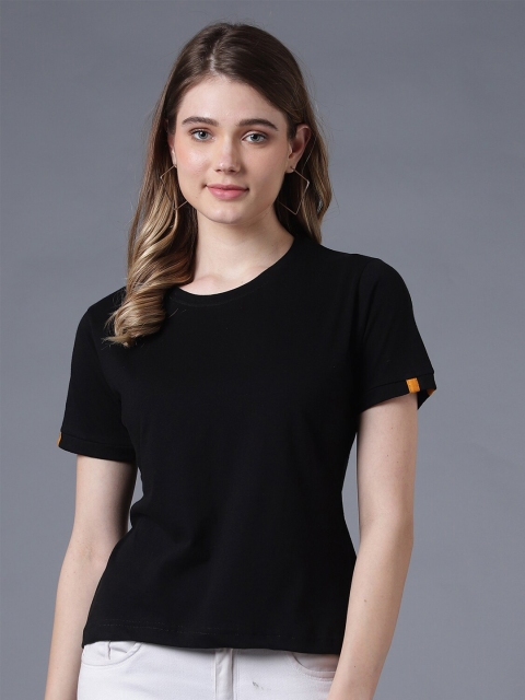 

Wool Trees Women Black T-shirt