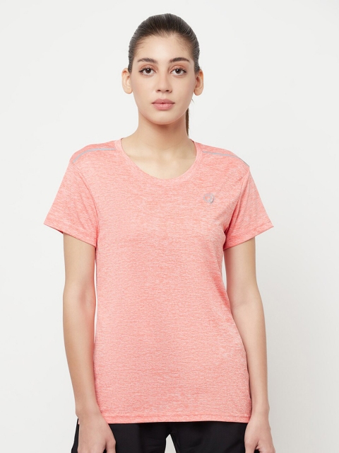 

Truerevo Women Orange V-Neck T-shirt