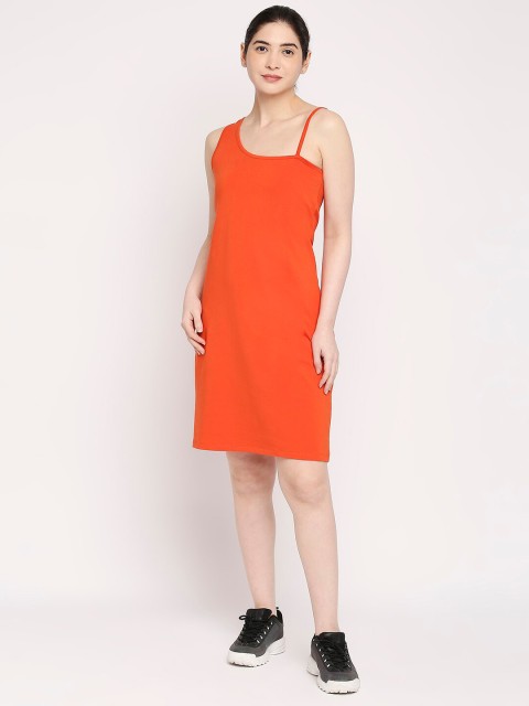 

Autumn Hues Orange Sheath Dress