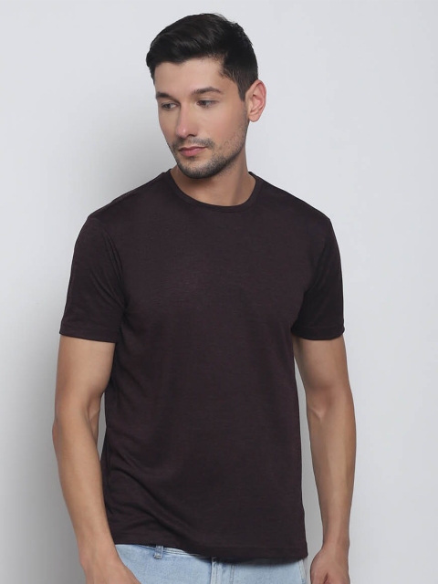 

Melangebox Men Purple T-shirt