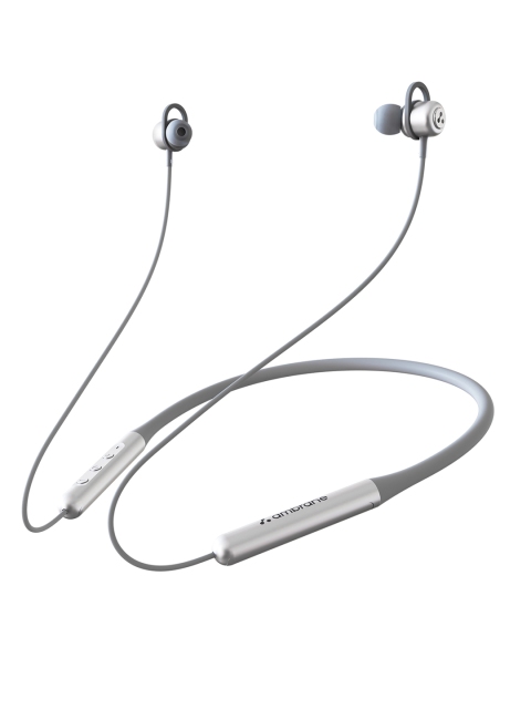 

Ambrane BassBand Beat Wireless Earphones with Bluetooth V5.0 - Grey