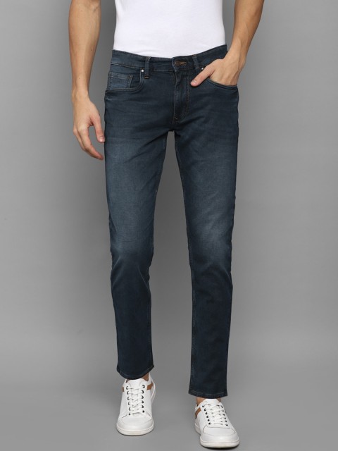 

Louis Philippe Jeans Men Navy Blue Slim Fit Light Fade Jeans