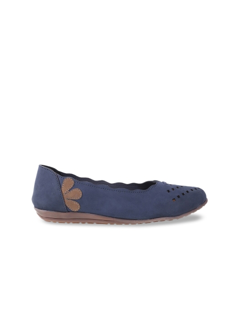 

Mochi Women Blue Ballerinas Flats