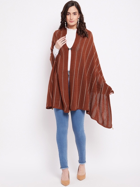 

Knitstudio Orange Floral Knitted Shawl