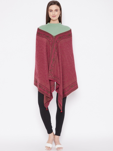 

Knitstudio Women Red Printed Woven Shawl