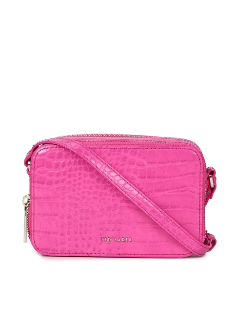 

Ted Baker Pink Leather Structured Sling Bag
