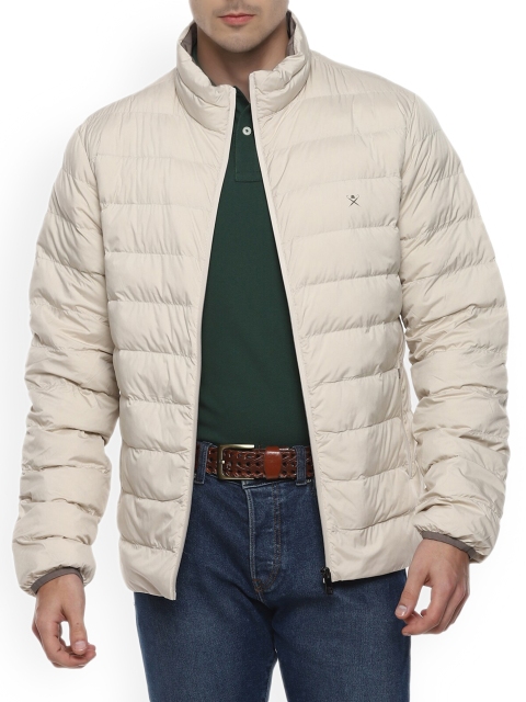 

HACKETT LONDON Men Beige Longline Puffer Jacket