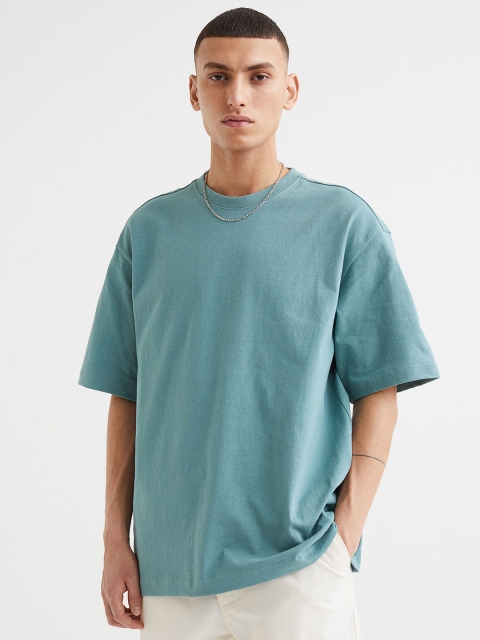 

H&M Turquoise Blue Relaxed Fit T-Shirt