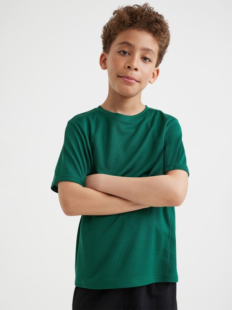 

H&M Boys Green Dry-Fit Sports Top