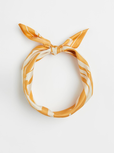 

H&M Women Yellow & White Scarf Hairband