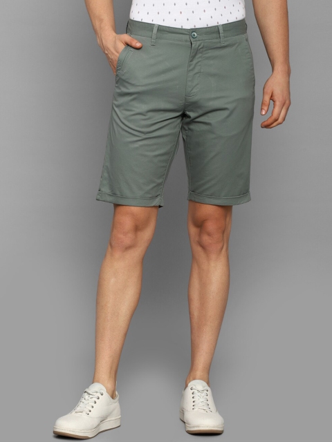 

Louis Philippe Sport Men Green Slim Fit Chino Shorts