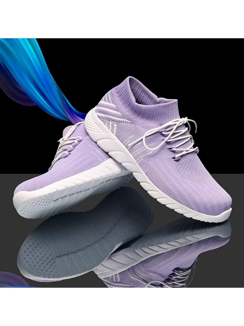 

FASHION FASTER Women Purple Textile Running Non-Marking Shoes