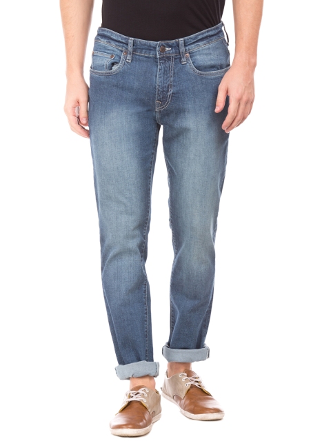 

Aeropostale Men Blue Regular Fit Mid-Rise Clean Look Jeans