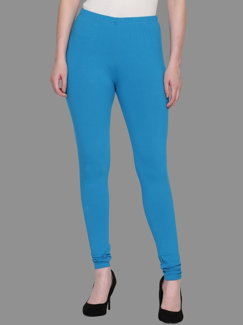 

SPIFFY Women Blue Solid Plus Size Leggings