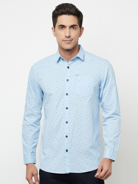 

Blue Buddha Men Blue Printed Casual Shirt
