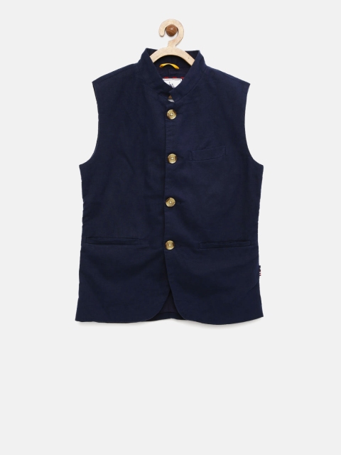

U.S. Polo Assn. Kids Boys Navy Blue Nehru Jacket