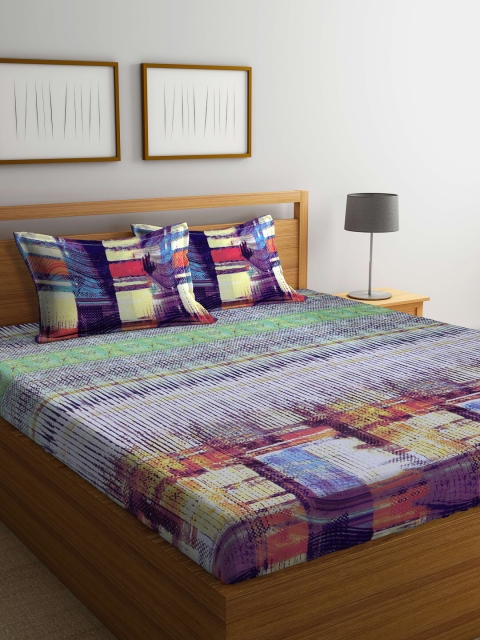 

BOMBAY DYEING Unisex Orange Bedsheets