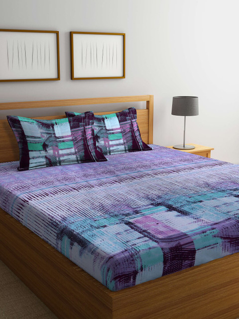 

BOMBAY DYEING Unisex Blue Bedsheets