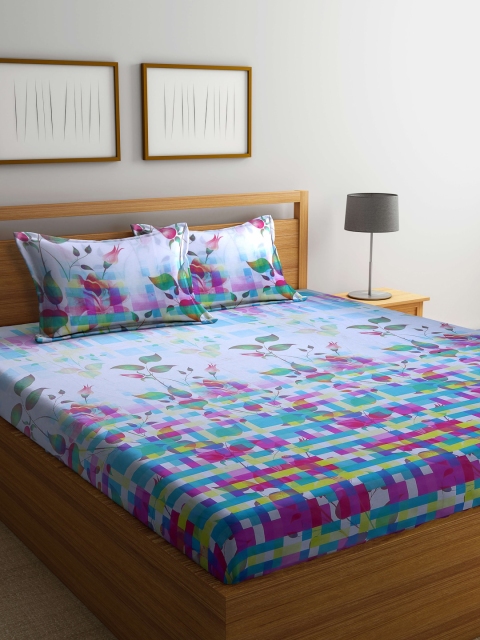 

BOMBAY DYEING Unisex Blue Bedsheets