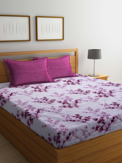 

BOMBAY DYEING Unisex Red Bedsheets