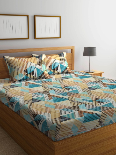 

BOMBAY DYEING Unisex Yellow Bedsheets