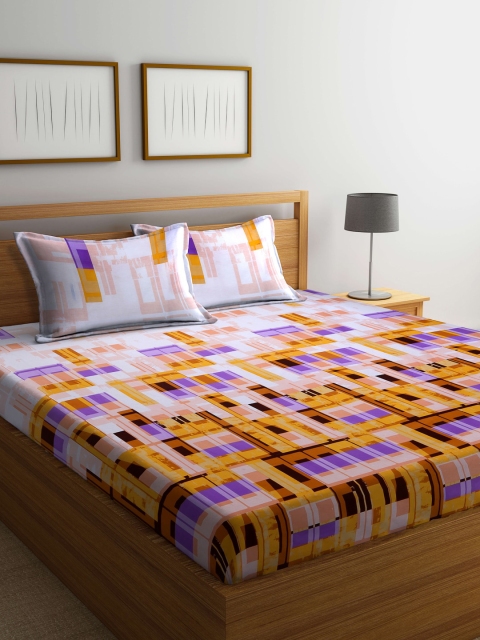 

BOMBAY DYEING Unisex Yellow Bedsheets