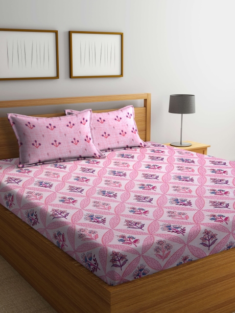 

BOMBAY DYEING Unisex Peach Bedsheets