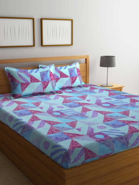 

BOMBAY DYEING Unisex Blue Bedsheets