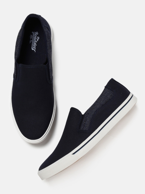 

Roadster Men Navy Blue Slip-On Sneakers