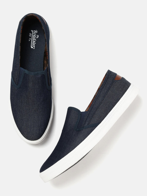 

Roadster Men Navy Blue Slip-On Sneakers
