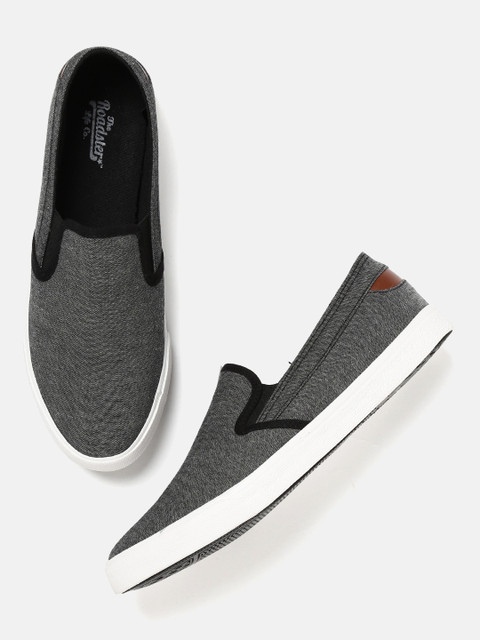 

Roadster Men Grey Slip-On Sneakers