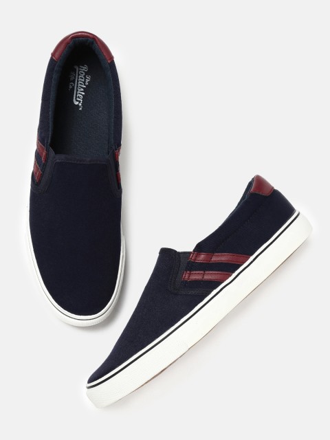 

Roadster Men Navy Blue Slip-On Sneakers