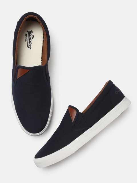 

Roadster Men Navy Blue Slip-On Sneakers