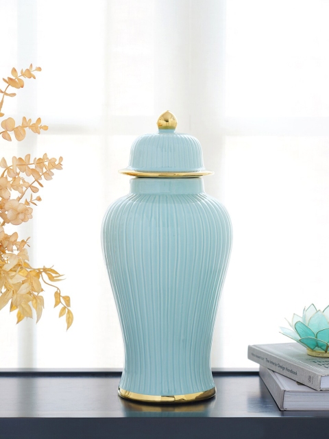 

Pure Home and Living Blue Solid Ceramic Urn