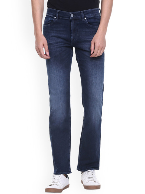 

7 For All Mankind Men Blue Slim Fit Light Fade Jeans