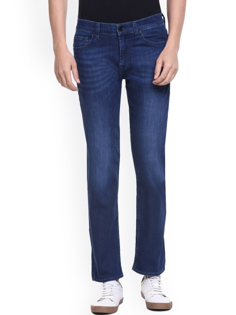 

7 For All Mankind Men Blue Slim Fit Light Fade Jeans