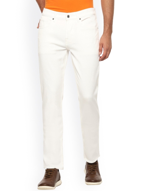 

7 For All Mankind Men White Slim Fit Jeans