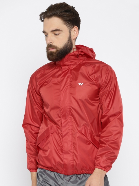 

Wildcraft Red Hodded Rain Jacket