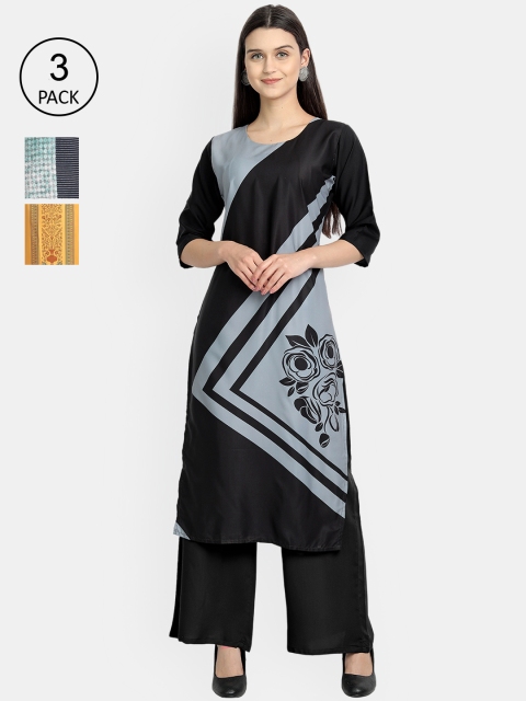 

KALINI Women Multicoloured Printed Crepe Kurta, Multi
