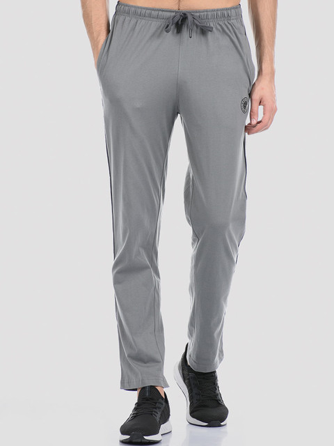 

Cloak & Decker by Monte Carlo Men Grey Solid Track Pants