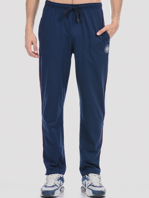 

Cloak & Decker by Monte Carlo Men Navy Blue Printed Track Pants