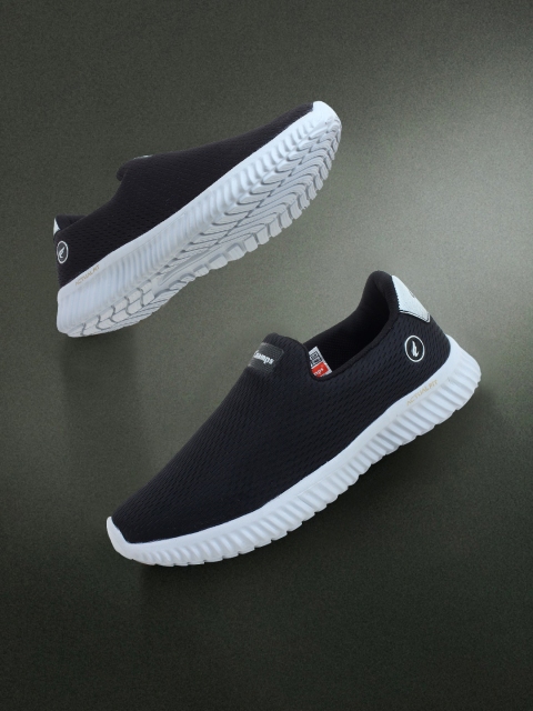 

Champs Men Black Woven Design Slip-On Sneakers