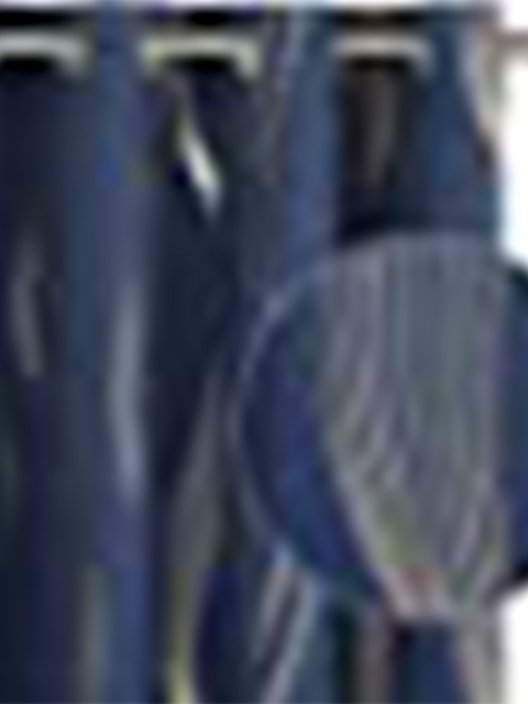 

URBAN SPACE Blue Black Out Door Curtain