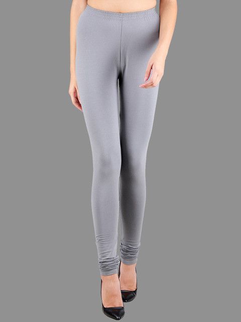 

SPIFFY Women Grey Solid Plus Size Leggings