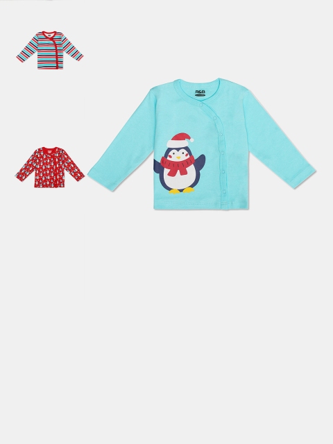 

R&B Boys Multicoloured 3 Printed Applique T-shirt, Multi
