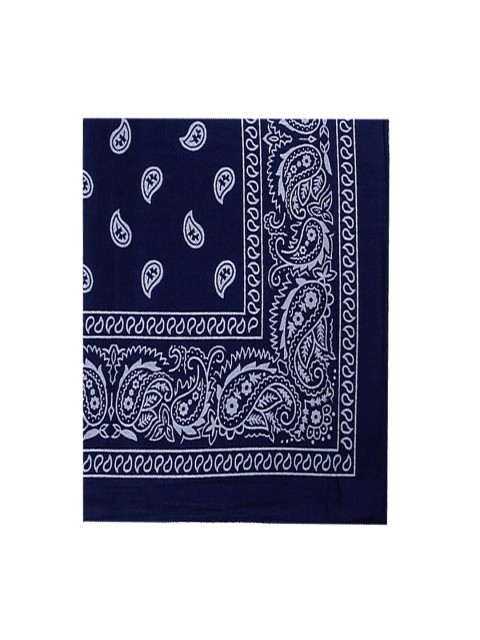 

Aadishwar Creations Navy Blue & White Printed Bandana Headband