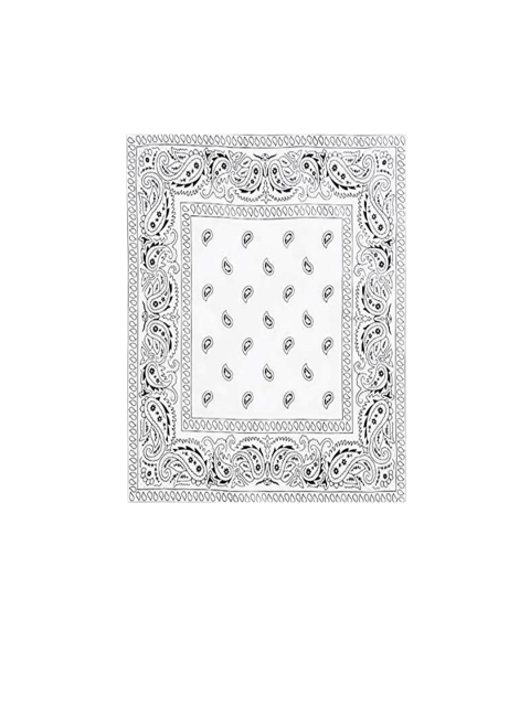 

Aadishwar Creations White & Black Printed Bandana Headband